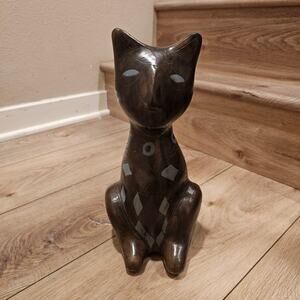 Manuel Felguerez Black Cat Studio Pottery Art Sculptures Modernist Oaxaca